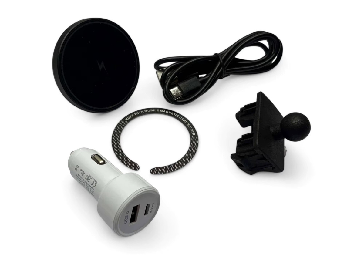 NOVATRUM Magnetische Telefonhalterung in Schwarz für MagSafe-Ladegeräte passend für VW MK4 Golf Jetta GTI GLI R32 Linkslenker-Modelle - Bild 3