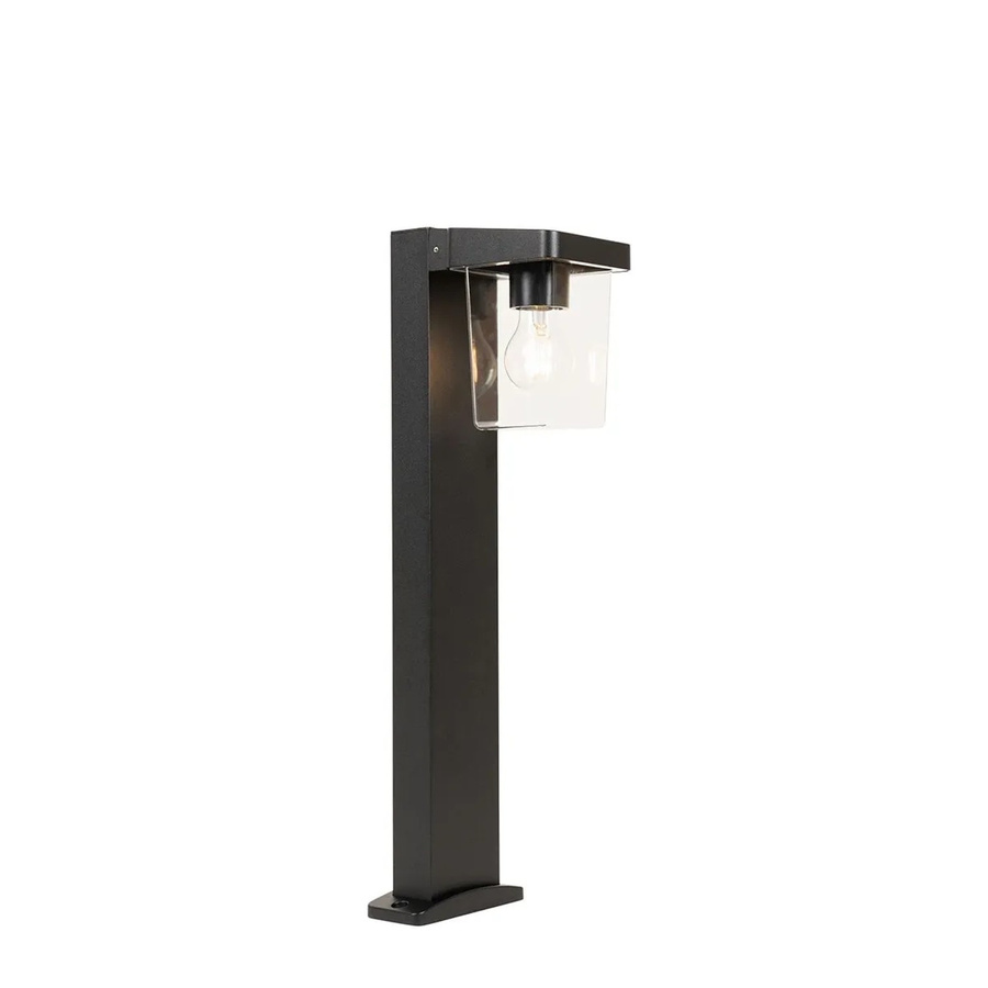 QAZQA Moderne Stehende Außenleuchte Chimay in Schwarz aus Aluminium mit E27 Fassung, IP54 wetterfest, Höhe: 60 cm - Bild 2