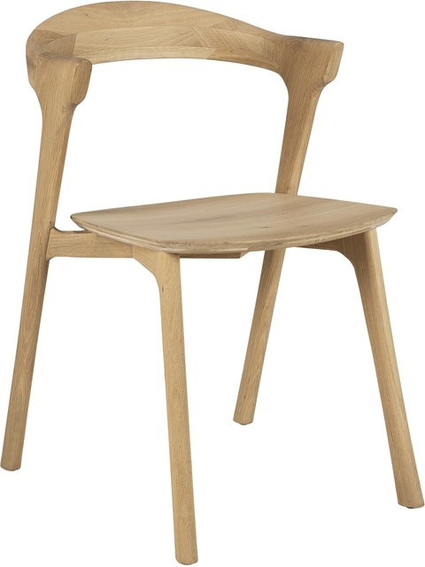 Ethnicraft Bok Stuhl aus geöltem Eichenholz in Braun und Beige - Bild 1