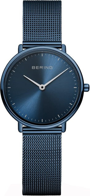 Bering Damenuhr, Quarz, Edelstahl, Blau, 29 mm, 3 ATM - Bild 1