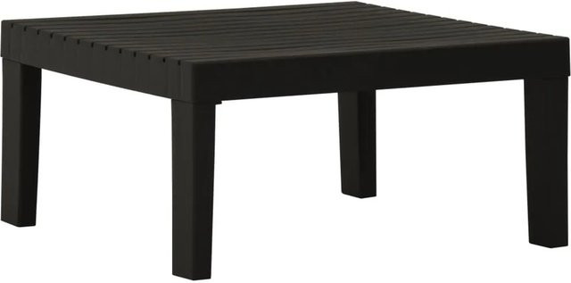 Furnicato Lounge-Gartentisch aus Kunststoff in Grau, B/T/H: 65 x 33 x 65 cm - Bild 1