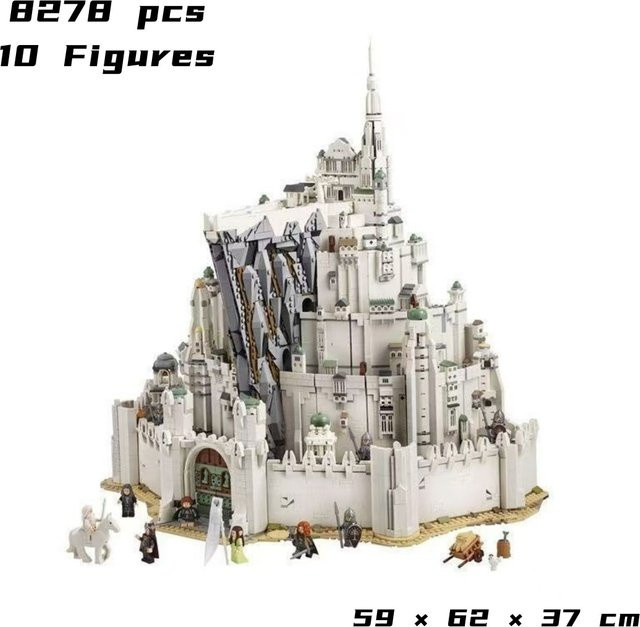 The City Capital Toys Minas Tirith, Bausteine, 8278 Teile - Bild 1