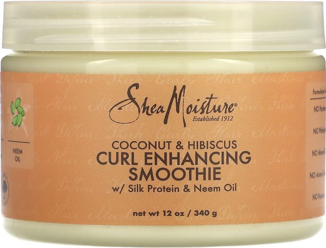 SheaMoisture Lockenverstärkender Smoothie Creme, Kokosnuss & Hibiskus, 340 g - Bild 1