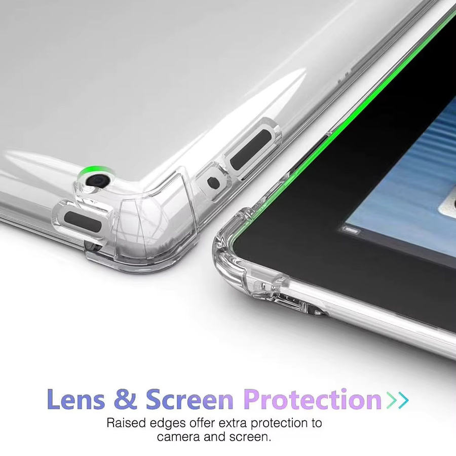 Transparente TPU-Silikon Schutzhülle für Apple iPad 2, 3 und 4 (9,7 Zoll) mit stoßfesten Airbags - Bild 4