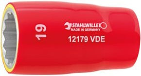Stahlwille VDE-Steckschlüsseleinsatz 1/2" SW 19 mm Länge 56 mm - Bild 1