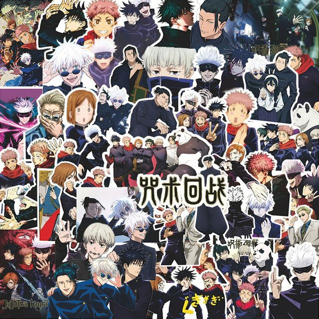 Bandai Jujutsu Kaisen Aufkleber, Bunt / Mehrfarbig, Set / Bundle - Bild 1