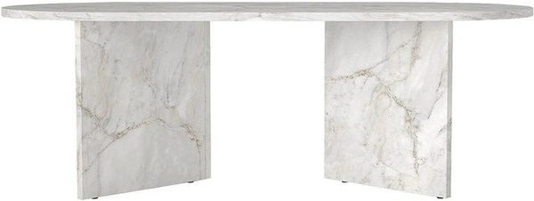 Couchtisch Topania von Vente-unique in Weiß mit einer Breite von 120 cm