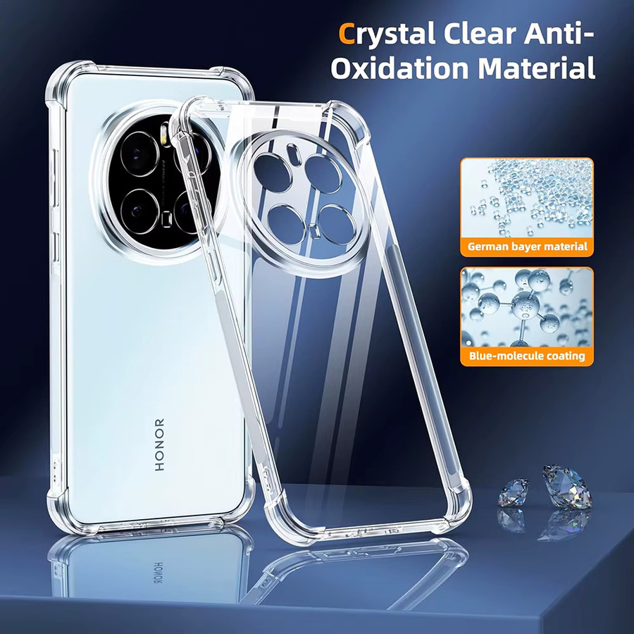 Transparente Silikon-TPU Handyhülle für Honor X9, X9A, X9B, X9C und X9c Smart, stoßfest - Bild 5