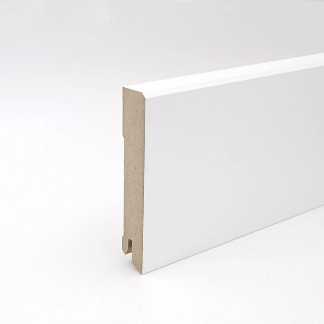 Döllken Profiles Sockelleiste Cubica Weiß aus MDF, B/H/T: 240 x 10 x 1,8 cm - Bild 1