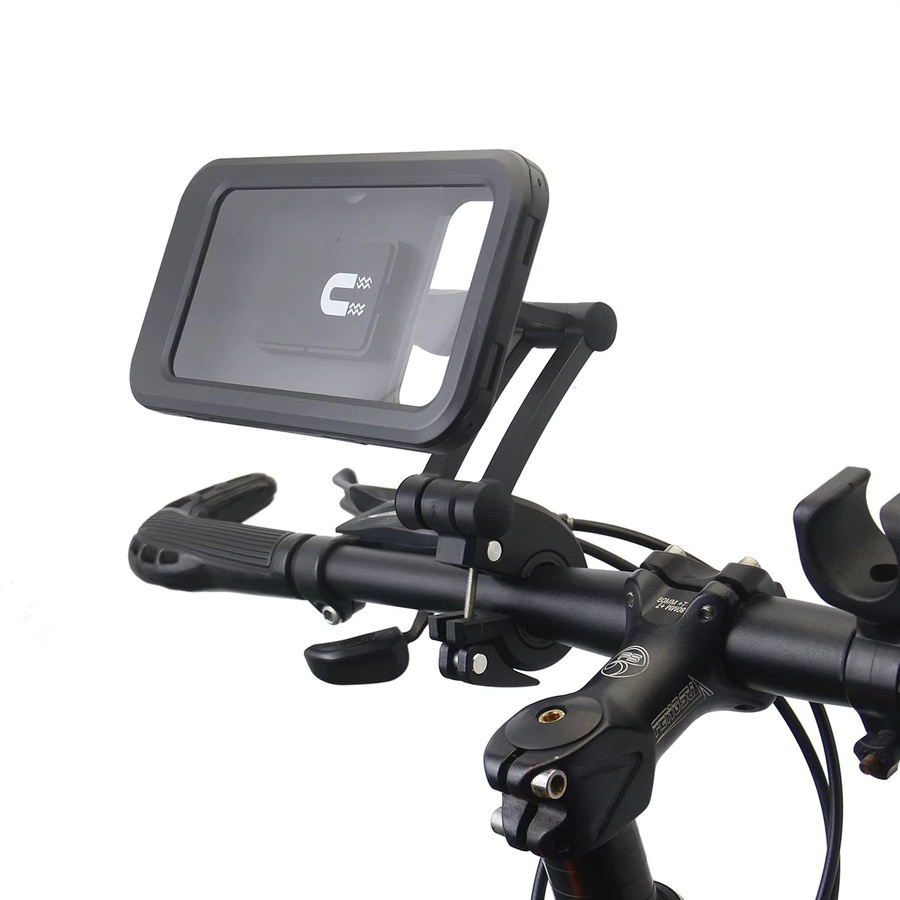 2er-Set Magnetischer Telefonhalter für Fahrrad und Motorrad in Schwarz, passend für Smartphones bis 7 Zoll mit Dichtungsring gegen Regen - Bild 6