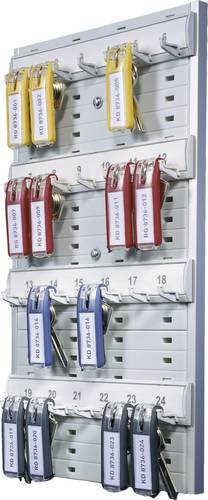 Durable Schlüsselhalter KEY BOARD 24 in Silber mit 24 Haken - Bild 1