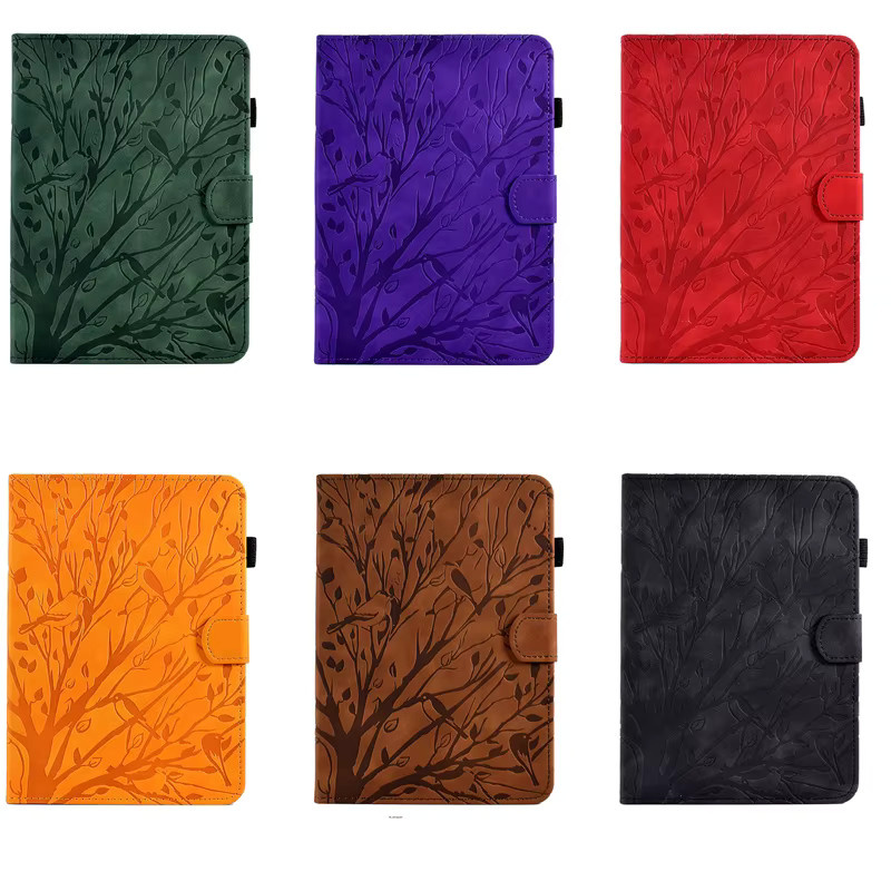 Magnetische Brieftaschen-Hülle für Samsung Galaxy Tab A11 Plus 11 Zoll in Rot und Braun - Bild 5