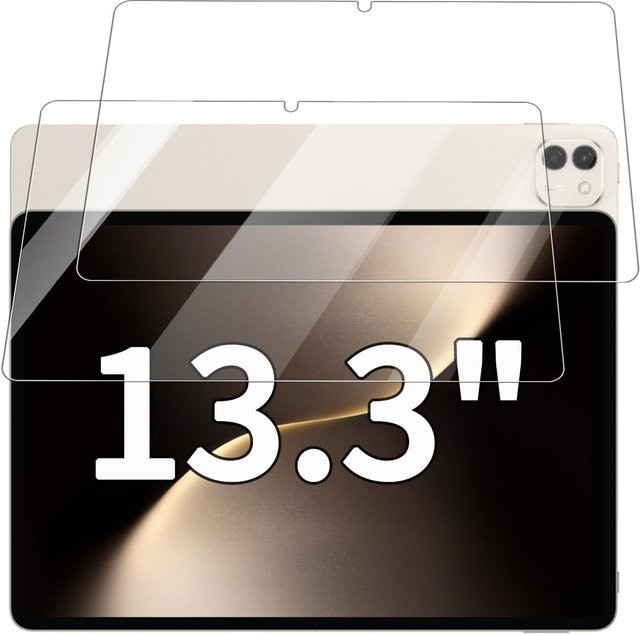 2 Stück Huawei Honor MagicPad 2 12,3 Zoll und MagicPad 3 13,3 Zoll Displayschutzfolie aus 9H gehärtetem Glas, transparent - Bild 1