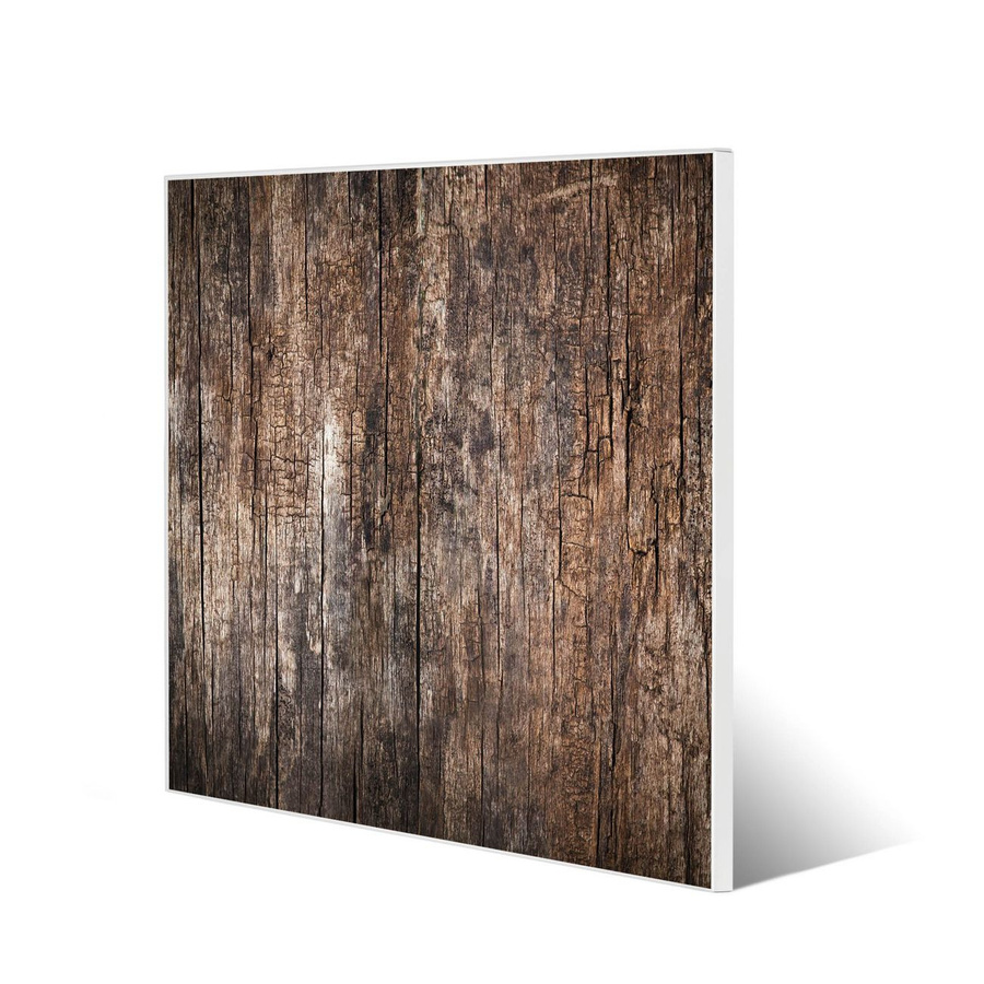 Banjado Stahl Magnettafel mit Altes Holz Motiv in Weiß, Magnetwand und Pinnwand, B/H: 50 x 50 cm - Bild 1