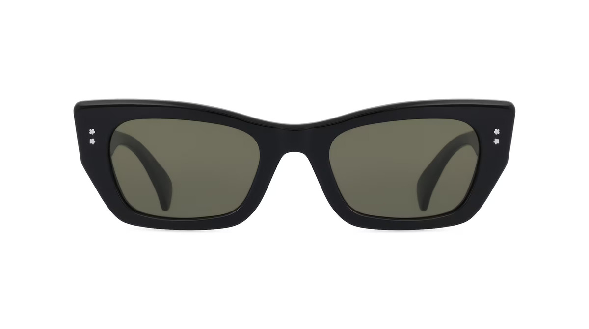 Kenzo KZ40162I Sonnenbrille Cat Eye, Vollrand, Kunststoff, Unisex, schwarz, grün - Bild 1