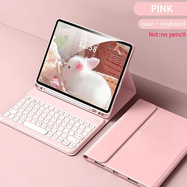 Magic Keyboard Tastaturhülle für iPad Pro, Air, Mini und iPad 7. bis 10. Generation in Pink - Bild 1