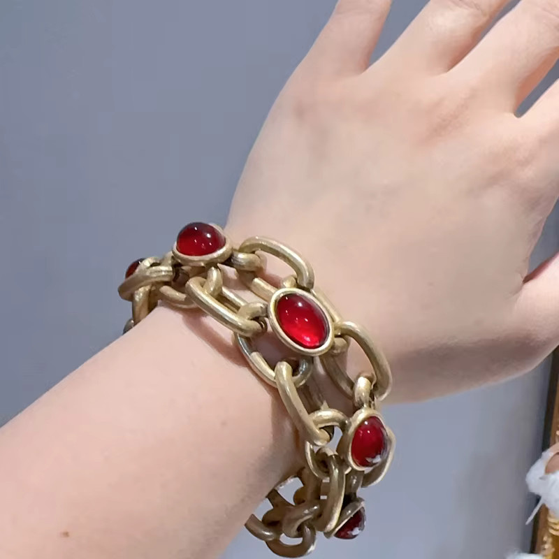 STALAIT Armband, Messing, Gold, Damen, Vintage - Bild 2