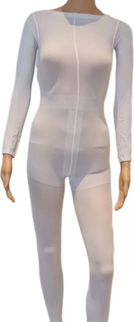 zetestech Einweg-Bodysuits für Vakuum-Körpermassage, 5 Stück, weiß - Bild 1