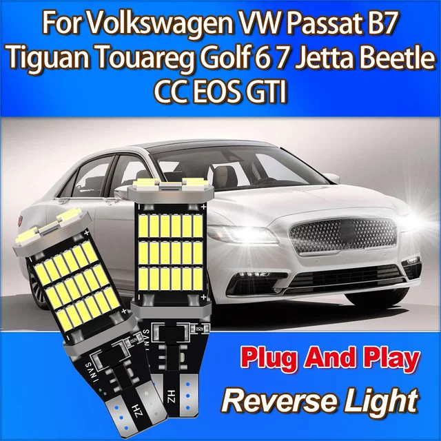 Roadsun Super Helle Rückfahrlicht LED W16W T15 mit 6W CSP Chip für Volkswagen VW Passat B7 Tiguan Touareg Golf 6 7 Jetta Beetle CC EOS GTI 12V - Bild 1