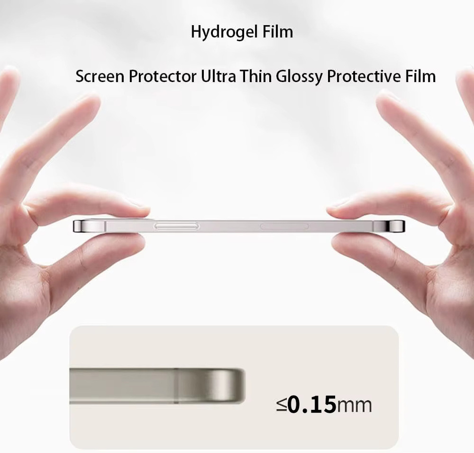 3-teiliger transparenter Hydrogel-Displayschutz aus weichem TPU für dein Google Pixel 10A - Bild 6