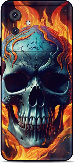 Handyhülle mit Totenkopf und Knochen Motiv für Samsung Galaxy A-Serie in Multicolour - Bild 1