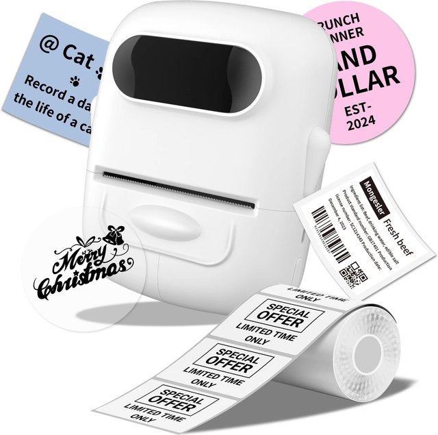 MARKLIFE Handheld Label Maker P50 Tragbarer Etikettendrucker in Weiß - Bild 1