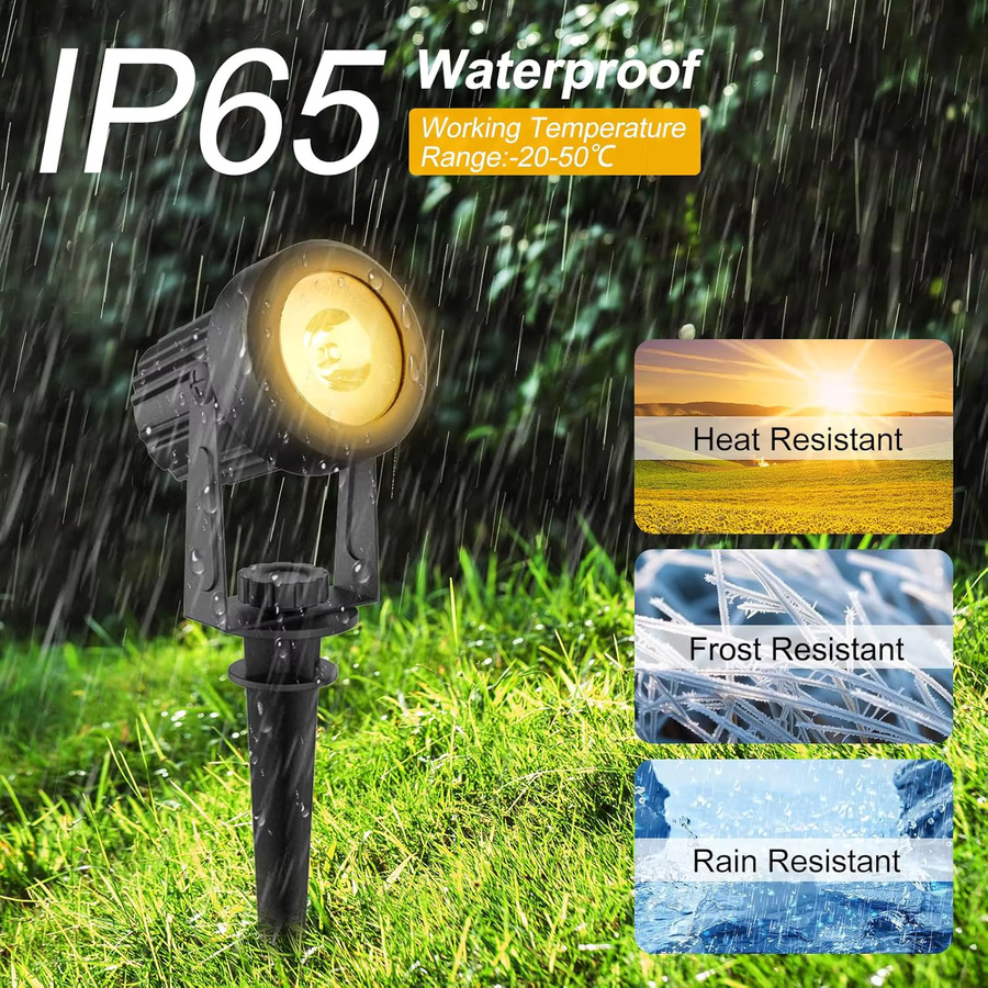 Crepow Solar LED Außenlampe IP65 Schwarz für Garten und Wege mit Wandmontage und Akzentbeleuchtung - Bild 2