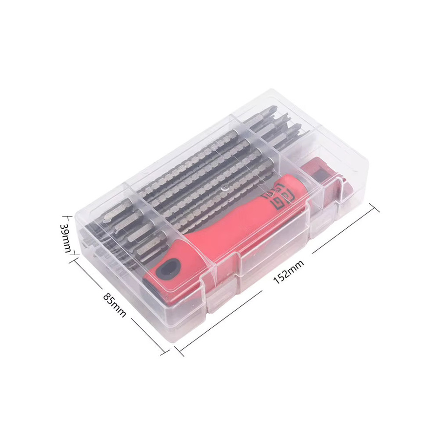 Binoax 18 in 1 Schraubendreher Set mit Magnetfunktion und Doppelkopf in Rot - Bild 2