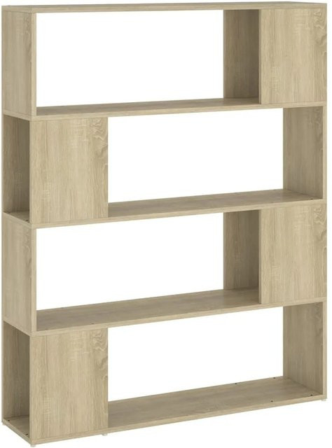 vidaXL Bücherregal Raumteiler Sonoma-Eiche B/T/H: 100 x 24 x 124 cm - Bild 1