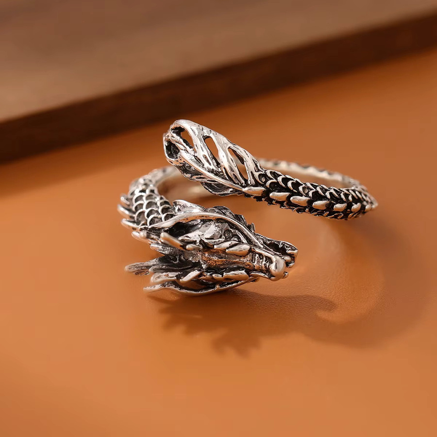 ZTRLIUA Ring 925 Silber, Drache, Unisex - Bild 2