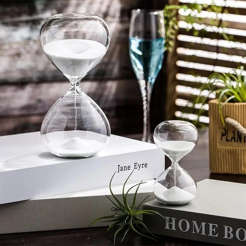 Yiran Furniture Sanduhr aus Glas für das Zeitmanagement als dekoratives Ornament für Schreibtisch und Zuhause - Bild 2