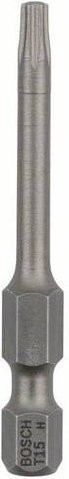 Bosch Schrauberbit T15 Extra Hart, Länge: 49 mm, Silber - Bild 1