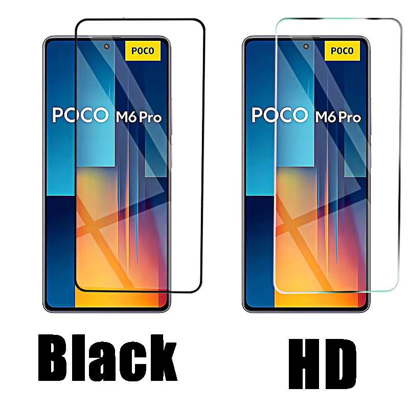 4er-Pack Xiaomi Poco M6 Pro 4G Displayschutzfolien aus gehärtetem Glas, transparent - Bild 2