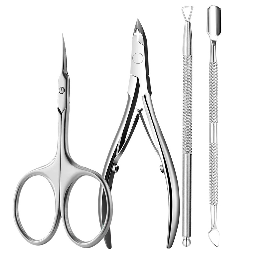Andvictory Maniküre Set, 4-teilig, Edelstahl, Glänzend, Unisex - Bild 2