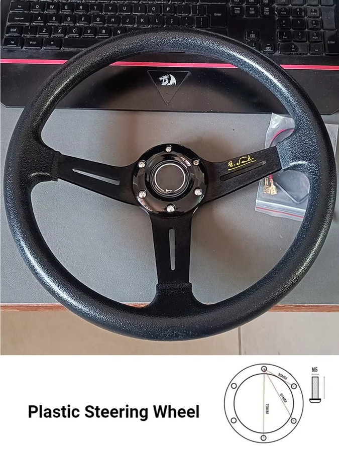 Nardi Torino Sport-Lenkrad 14 Zoll Corn-Shape Drifting in Schwarz - Bild 7