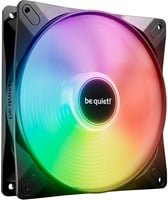 be quiet! Light Wings LX PWM High-Speed Gehäuselüfter 140 mm, Schwarz, Multicolour LED, B/H/T: 140 x 140 x 25 mm - Bild 1