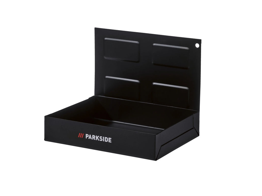 Parkside Magnetablagen Set 3-teilig in Schwarz aus Stahl und Kunststoff - Bild 2