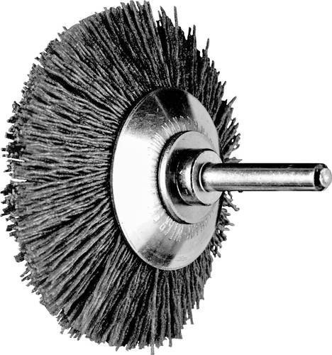 PFERD TOOLS Kegelbürste KBU ungezopft mit Keramik-Filament, Korn 120, Farbe Grau, Durchmesser: 70 mm, Schaft-Durchmesser: 6 mm, Filament-Durchmesser: 0,55 mm - Bild 1