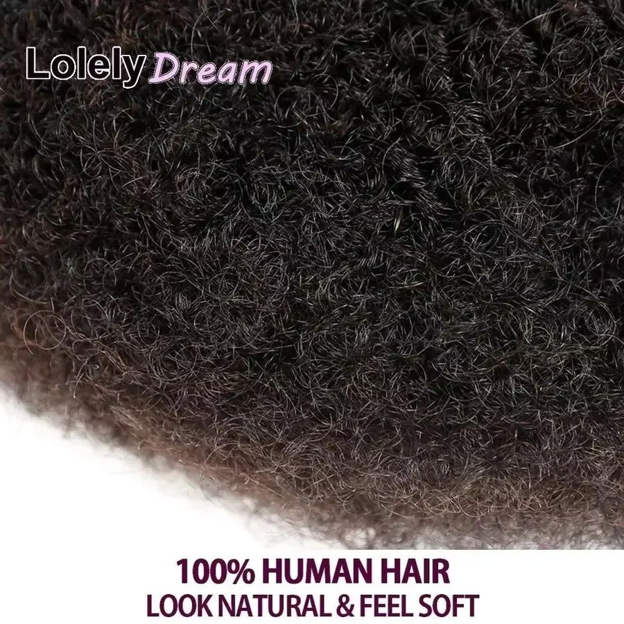 Lolely Dream Brazilian Remy Afro Kinky Bulk Hair, 50 g - Bild 5