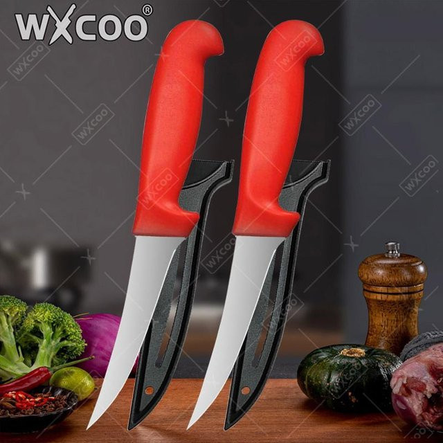 WXCOO Küchenmesser in Rot für Obst, Gemüse und zum Ausbeinen - Bild 1