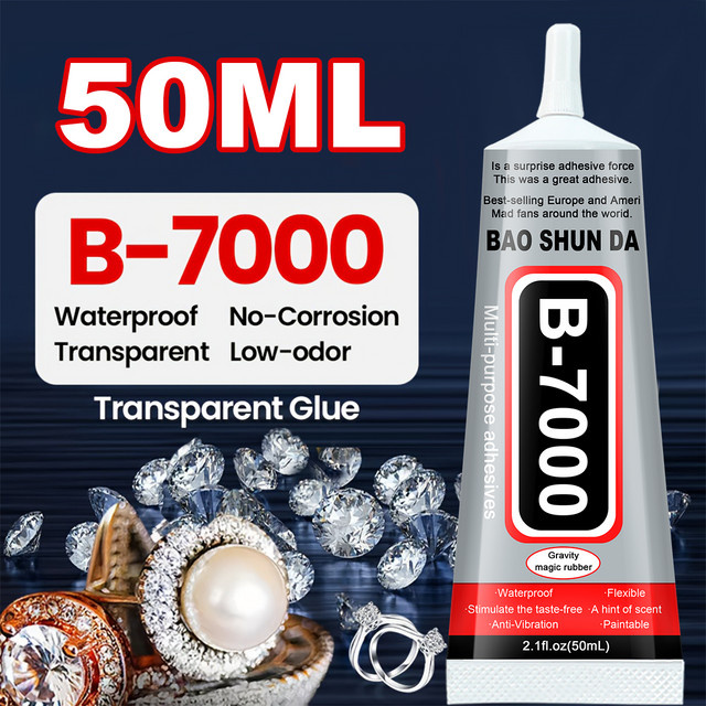 B7000 Epoxidharz Reparaturkleber für Handy Touchscreen und Handwerk in Transparent mit feiner Nadel - Bild 1