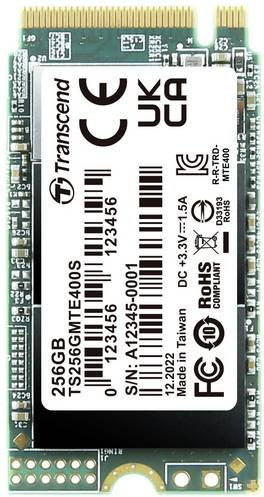 Transcend MTS400S 256GB Interne M.2 PCIe NVMe SSD 2242 TS256GMTE400S - Bild 1
