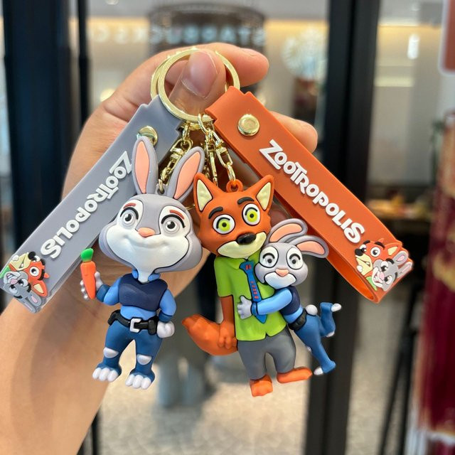 Bandai Zootopie Judy Nick Schlüsselanhänger, Zubehör - Bild 1