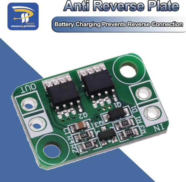 Anti-Reverse-Verbindungs-Stromschutzplatine mit Diodenmodul zum Akkuladen, 4A Common Ground, Grün - Bild 1