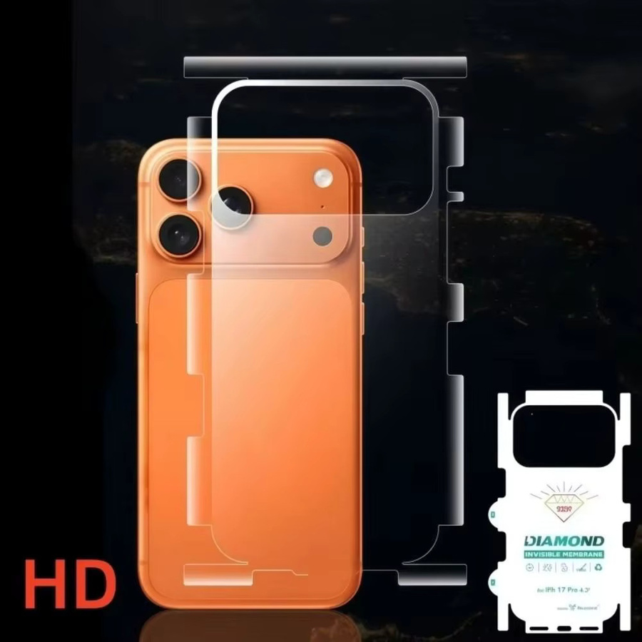HD Clear Displayschutzfolie aus weichem TPU für Apple iPhone 17 Pro und iPhone 17 Pro Max, transparent, kratzfest und bruchsicher - Bild 4