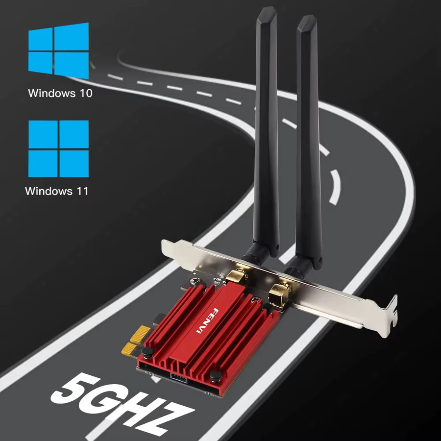 Fenvi AX1800 Wifi 6 PCIe Netzwerkkarte mit Bluetooth 5.2 Dual Band 2,4 GHz/5 GHz für Windows 10 - Bild 3