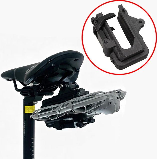 DJI Neo 2 Fahrradsattelhalterung mit GoPro-Schnittstelle in Schwarz - Bild 1