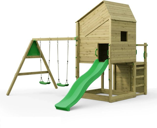 SMARTHOUSE SWING Spielturm Funky Combo grüne Holz - Bild 1