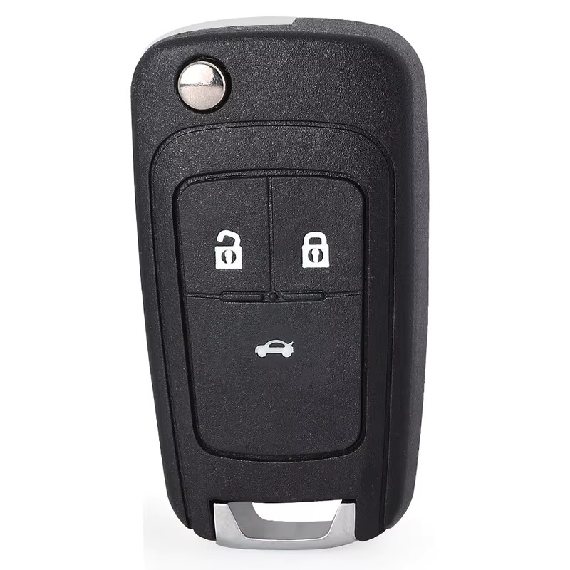 KEYECU Fernschlüsselanhänger 433 MHz mit ID46/PCF7937E Chip 5WK50079 für Opel Vauxhall Astra J Insignia Cascade Corsa Adam Viva in Schwarz - Bild 2