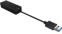 ICY BOX USB 3.0 auf RJ-45 Ethernet Netzwerkadapter LAN 1 GBit/s in Schwarz - Bild 1